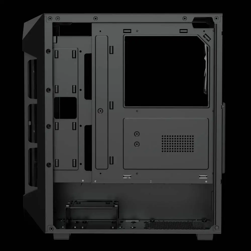 Кутия Gamdias AURA GC1 Elite Black Case ATX Mesh RGB Tempered Glass