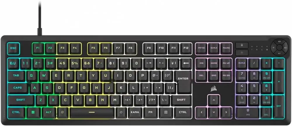 Геймърска клавиатура Corsair K55 CORE RGB Gaming Keyboard Black - CH-9226C65-NA