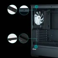 Кутия Zalman P30 Black aRGB Case mATX Tempered Glass