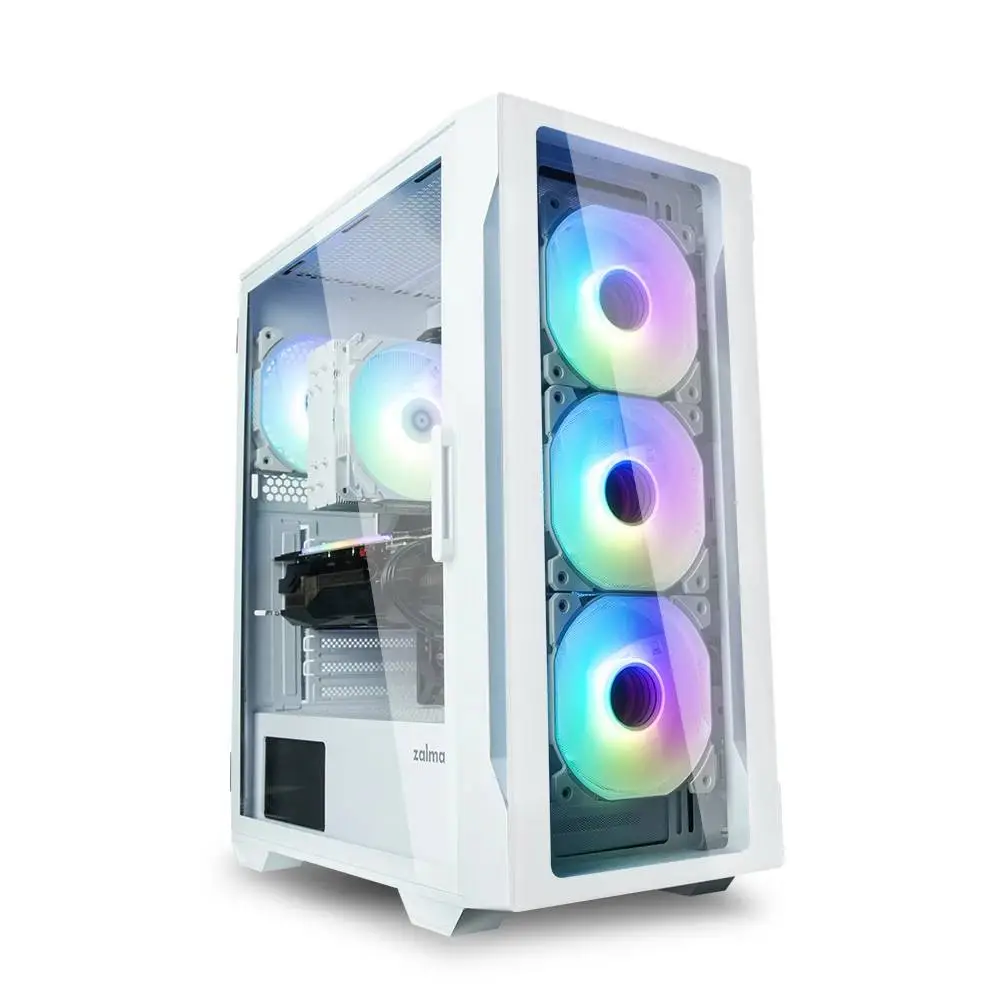 Кутия Zalman I3 NEO TG White aRGB Case ATX Tempered Glass