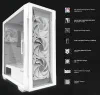 Кутия Zalman I3 NEO TG White aRGB Case ATX Tempered Glass