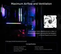 Кутия Zalman I3 NEO TG White aRGB Case ATX Tempered Glass