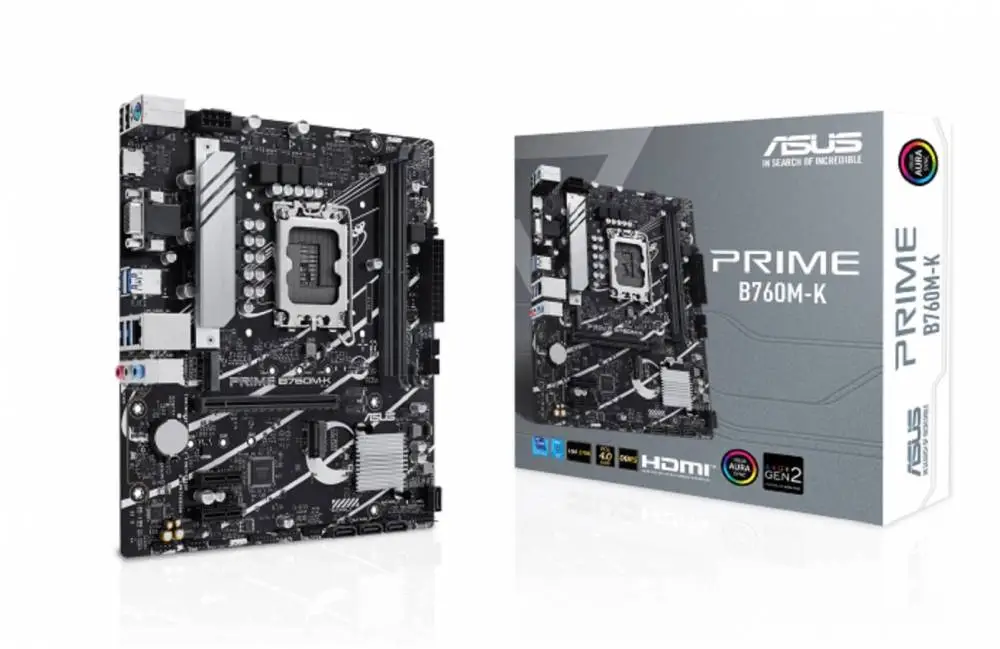 Дънна платка ASUS PRIME B760M-K LGA1700 DDR5 - 90MB1FI0-M1EAY0