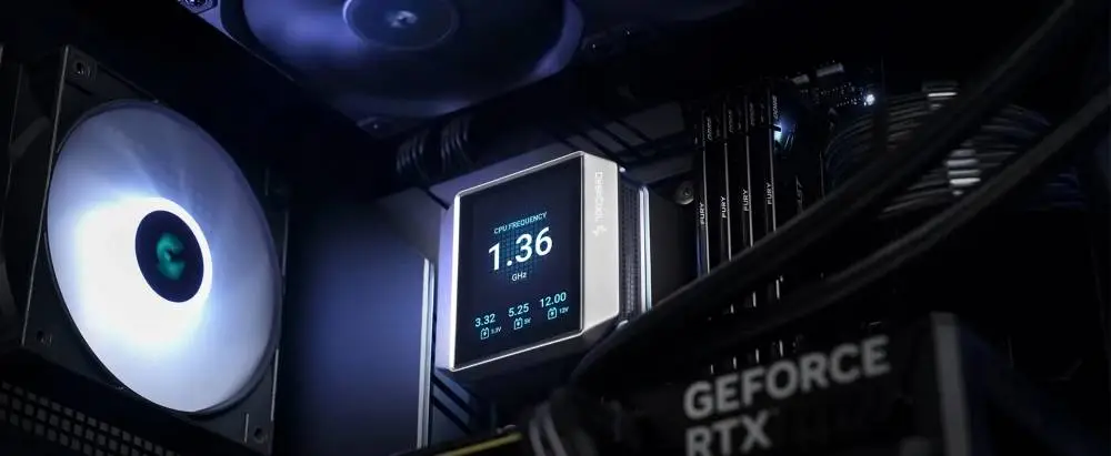 Водно охлаждане за процесор DeepCool MYSTIQUE 360 Water Cooling LCD Screen ARGB