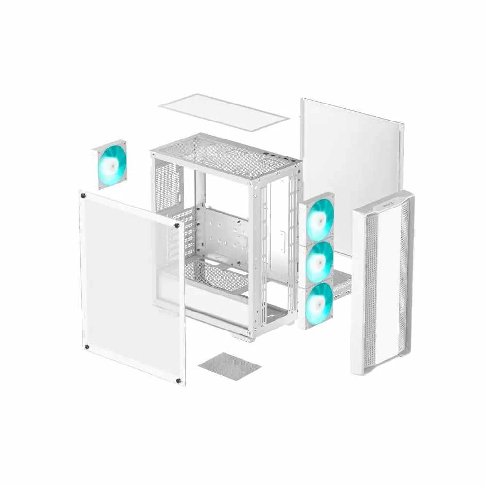 Кутия DeepCool CC560 v2 ATX Middle Tower Case White