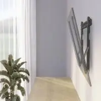 Стенна стойка за TV Hama TILT "Ultraslim", 229 см (90"), 600 x 400, OLED, плоска, антрацит
