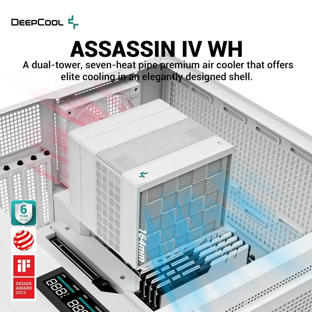 Охладител за процесор DeepCool ASSASSIN IV White CPU Cooler