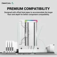 Охладител за процесор DeepCool AK500S DIGITAL WH ARGB