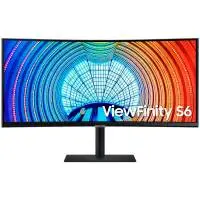 Монитор SAMSUNG ViewFinity S6 HRM S65UC LS34C652UAUXEN, 34", VA Curved, UWQHD 3440x1440, 100Hz, 5ms, HDR10, AMD FreeSync, HDMI, DP 