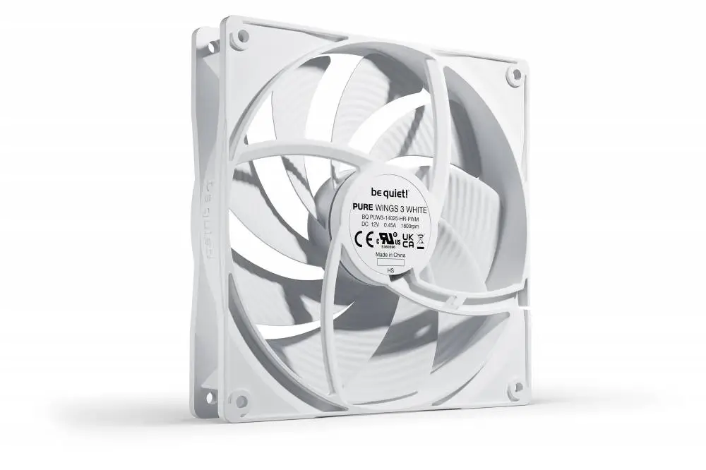 Вентилатор be quiet! Pure Wings 3 140mm PWM high-speed White - BL113
