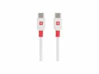 Кабел Skross, USB-C - USB-C мъжко, USB 2.0, 1.2м, Бял