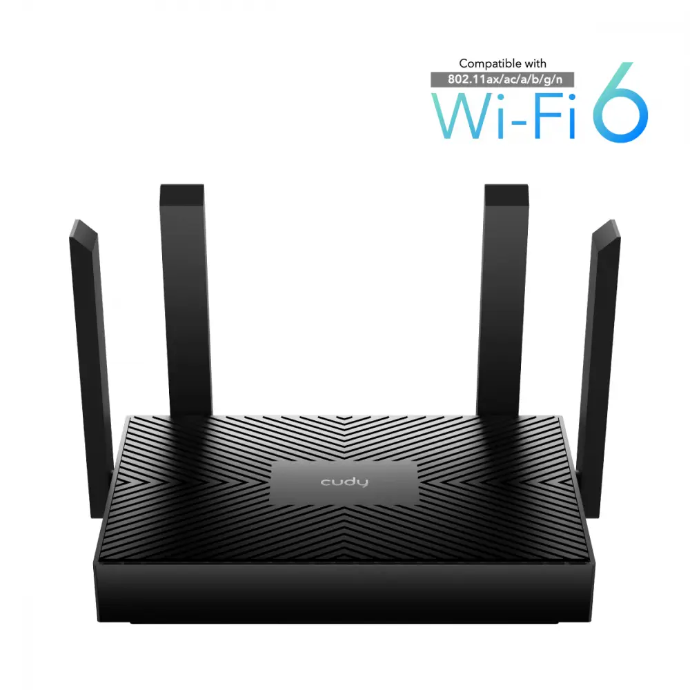 Безжичен рутер Cudy WR1500, AX1500, Gigabit Wi-Fi 6, 4&times;10/100/1000 Mbps Ethernet Ports