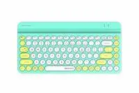 Безжична клавиатура A4tech Fstyler FBK30, Bluetooth, 2.4G, Стойка за телефон, Кирилизирана, Авокадо