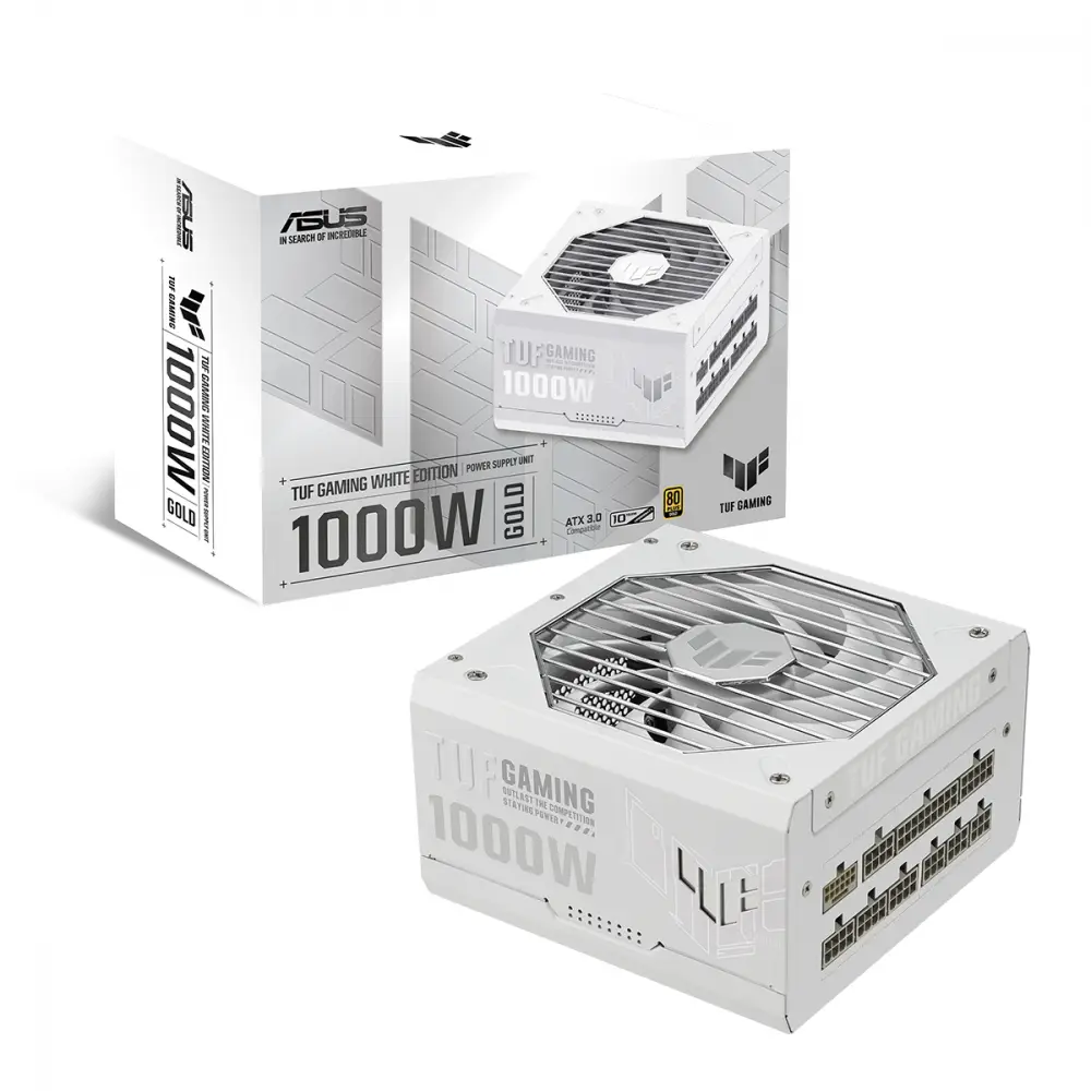 Захранване ASUS TUF Gaming White 1000W 80 Plus Gold PCIe 5.0, Fully Modular