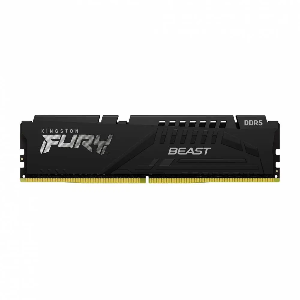 Памет Kingston FURY Beast Black 16GB (1x16GB) DDR5 6400MHz CL32 EXPO - KF564C32BBE-16