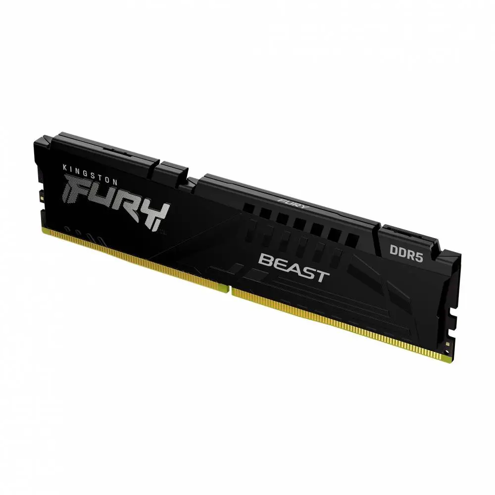 Памет Kingston FURY Beast Black 16GB (1x16GB) DDR5 6400MHz CL32 EXPO - KF564C32BBE-16