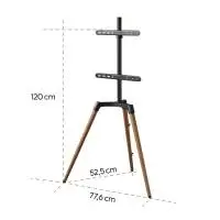 Стойка за TV, до 165 cm (65") , въртяща се, регулируема на височина