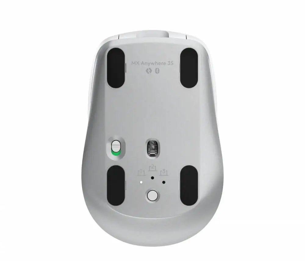 Безжична лазерна мишка Logitech MX Anywhere 3S Pale Grey, Bluetooth - 910-006930