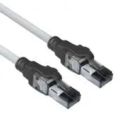 Мрежов пач кабел ACT S/FTP, CAT6A, RJ-45 - RJ-45, 1.5 m, Медни проводници, Сив