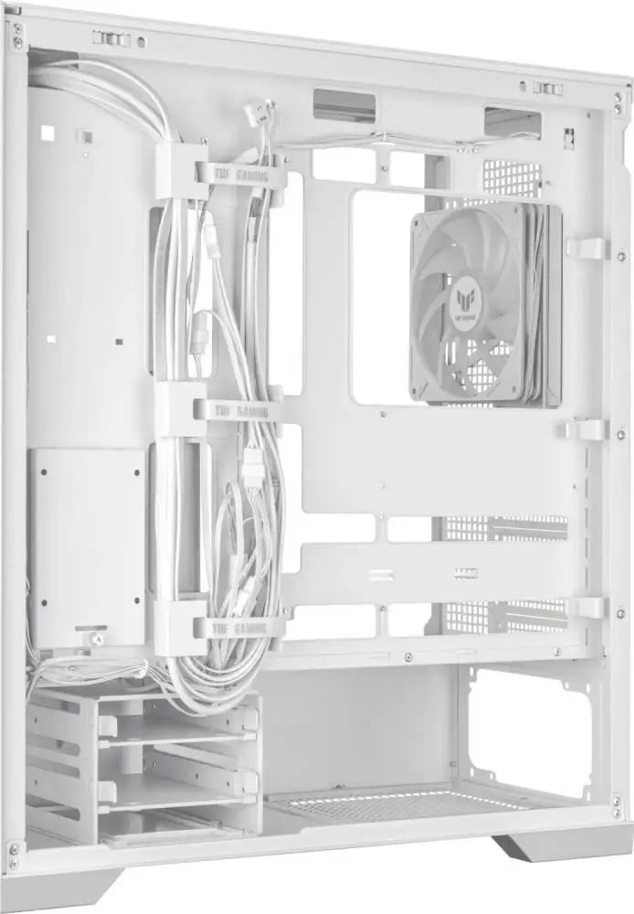 Кутия ASUS TUF GAMING GT302 TG ARGB White Case - 90DC00I3-B19000