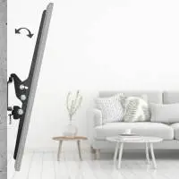 Стенна стойка за TV, 32-75", до 40кг, черна