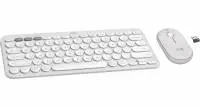 Комплект Мишка и клавиатура LOGITECH Pebble 2 white - 920-012240
