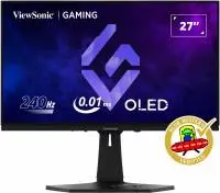 Монитор VIEWSONIC XG272-2K-OLED, 27", OLED, 2560x1440, 240Hz, 0.01ms, HDMI, DP, USB, AMD FreeSync