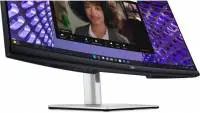 Монитор Dell P3424WEB Video Conferencing Monitor, 34" Curved, WQHD 3440x1440, 60Hz, 5ms, HDMI, DP, RJ-45, USB-C, KVM, WebCam