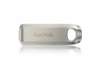 USB памет SanDisk Ultra Luxe, 64GB, USB 3.2 Gen 1, USB-C, Сребрист - SDCZ75-064G-G46