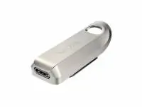 USB памет SanDisk Ultra Luxe, 64GB, USB 3.2 Gen 1, USB-C, Сребрист - SDCZ75-064G-G46