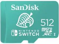 Карта памет SanDisk for Nintendo Switch, microSDXC UHS-I, 512GB, До 100MB/s - SDSQXAO-512G-GNCZN