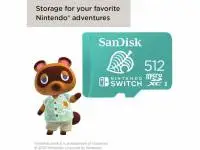 Карта памет SanDisk for Nintendo Switch, microSDXC UHS-I, 512GB, До 100MB/s - SDSQXAO-512G-GNCZN