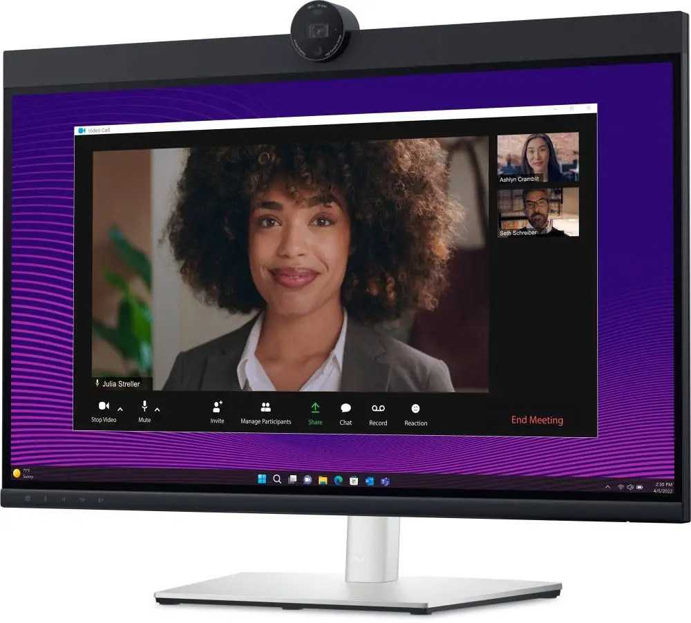 Монитор Dell P2724DEB Video Conferencing, 27", IPS, QHD 2560x1440, 60Hz, 5ms,  USB, HDMI, DP, RJ45, WebCam