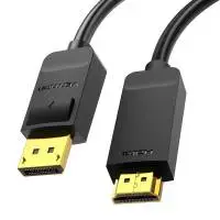Vention кабел Cable DisplayPort to HDMI 3.0m - 4K, Gold Plated - HFOBI