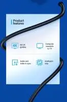 Vention кабел Cable DisplayPort to HDMI 3.0m - 4K, Gold Plated - HFOBI