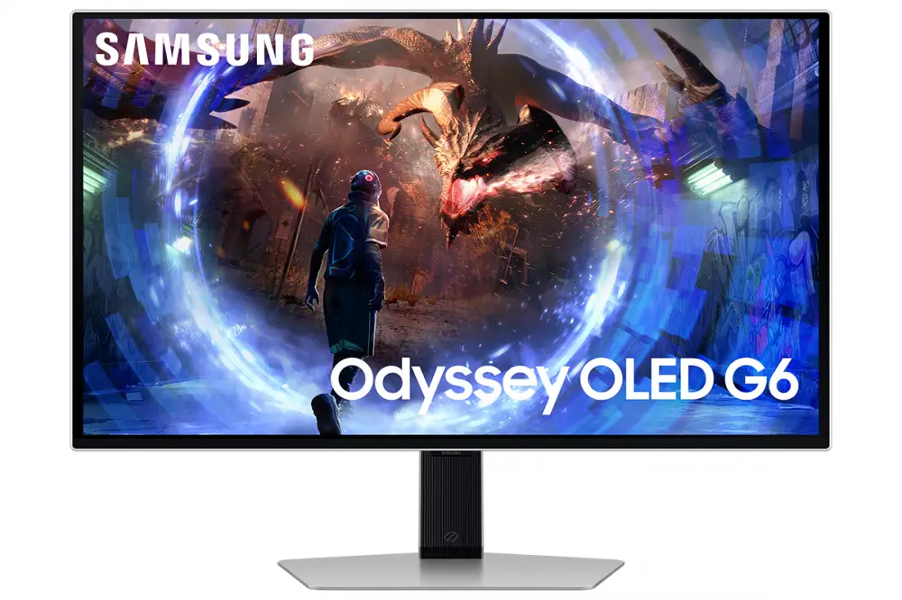 Монитор SAMSUNG Odyssey G6 27DG602, 27" QD-OLED, WQHD 2560x1440, 360Hz, 0.3ms, HDR10, FreeSync Premium Pro - LS27DG602SUXЕN
