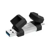 USB памет Silicon Power Mobile C51 USB 64GB Type-A и USB Type-C (USB 3.2 Gen 1) - SP064GBUC3C51V1S