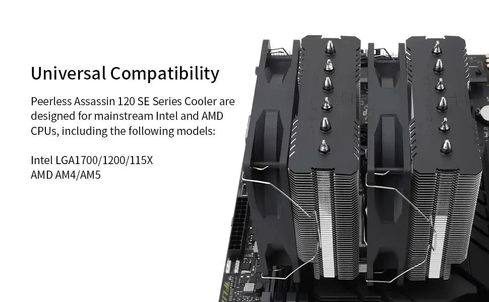 Охладител за процесор Thermalright Peerless Assassin 120 SE ARGB Dual-Tower 
