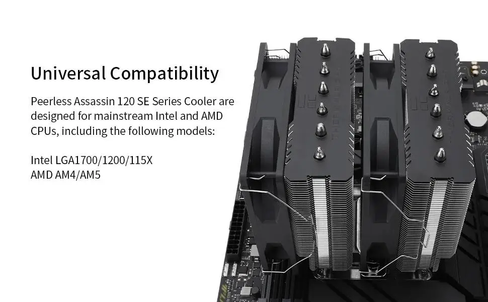Охладител за процесор Thermalright Peerless Assassin 120 SE Dual-Tower CPU Cooler