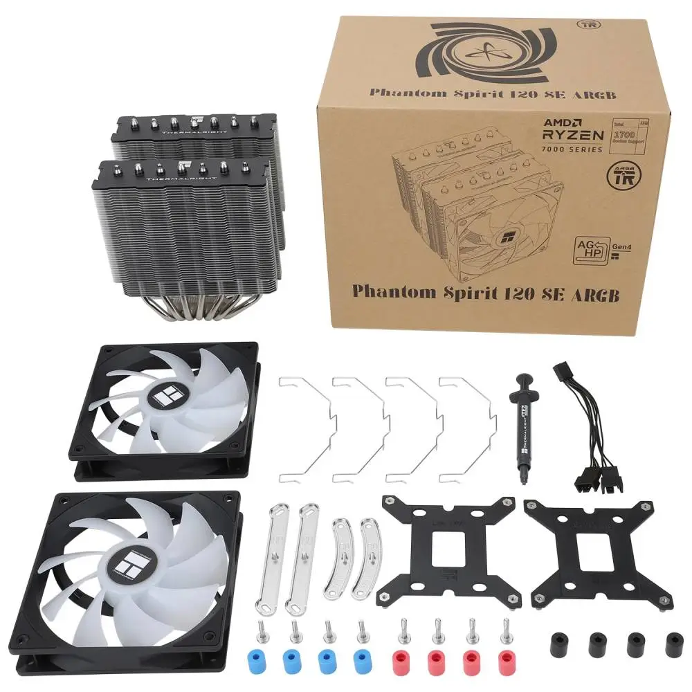 Охладител за процесор Thermalright Phantom Spirit 120 SE A-RGB Dual-Tower CPU Cooler