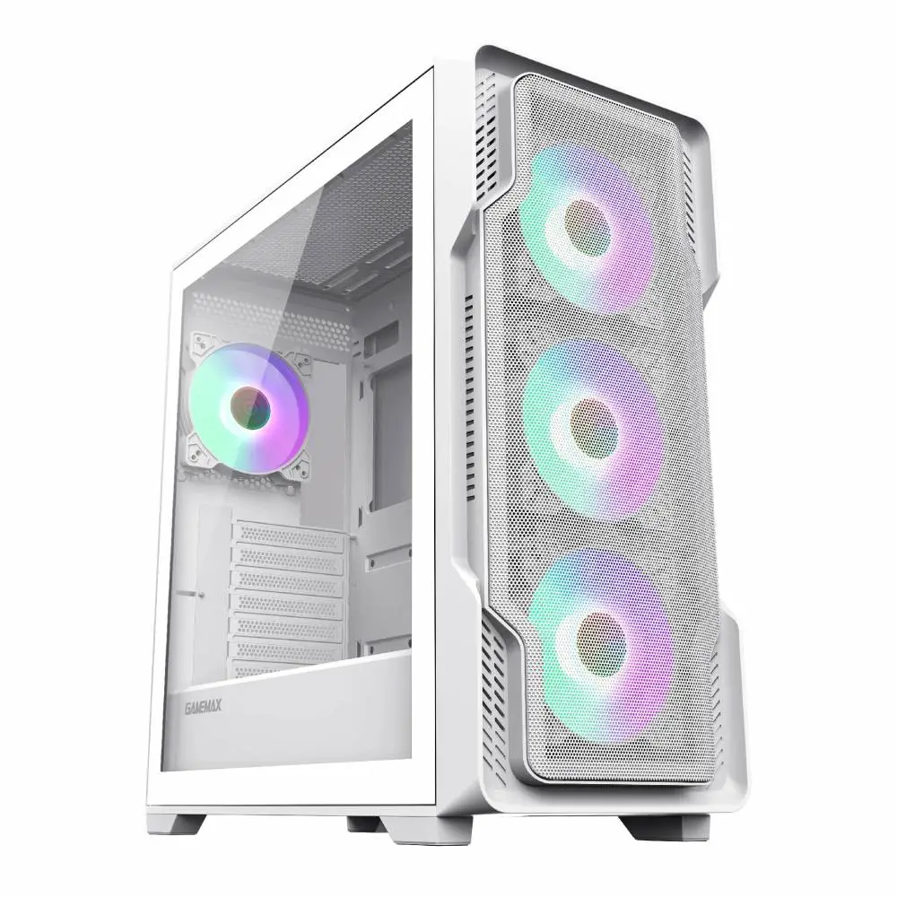 Кутия Gamemax SIEGE White Case EATX ARGB