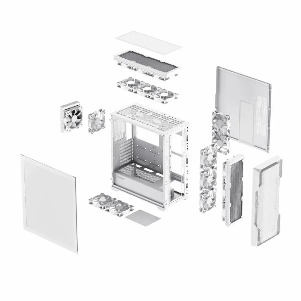 Кутия Gamemax SIEGE White Case EATX ARGB