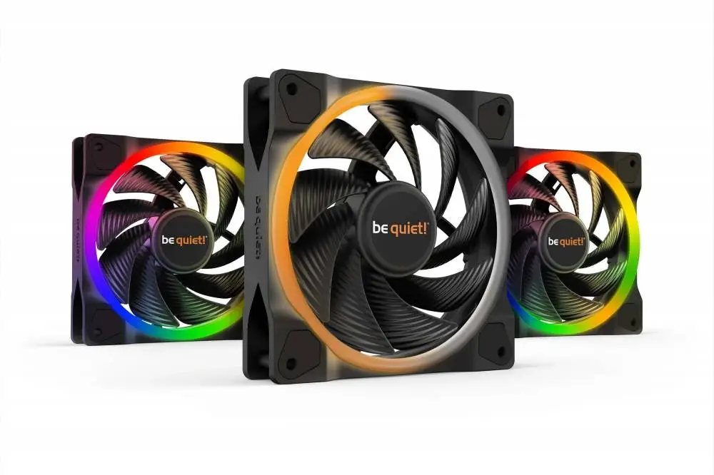 Комплект вентилатори be quiet! LIGHT WINGS 120mm PWM high-speed Triple-Pack Fan 3-in-1 3 x 120mm