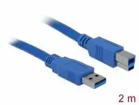 Кабел Delock USB-A - USB-B, 2m