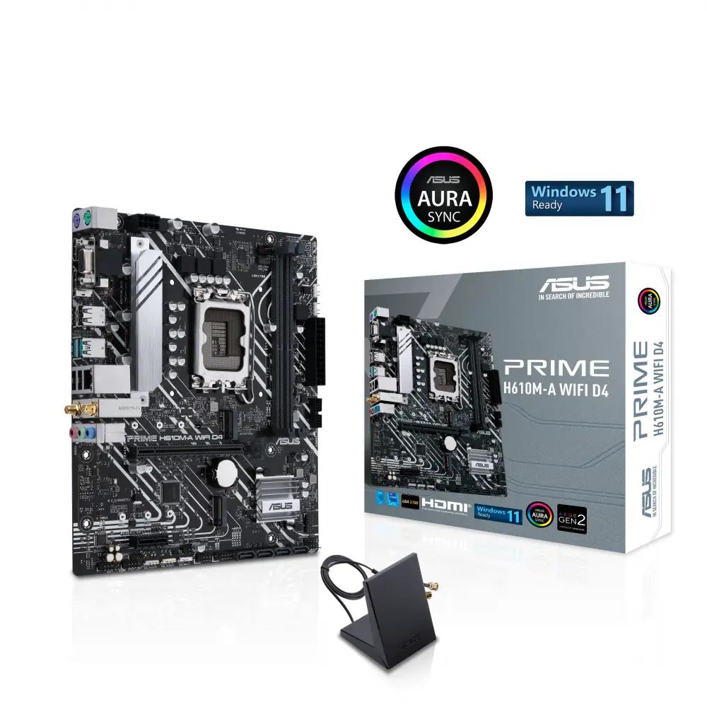Дънна платка ASUS PRIME H610M-A WIFI D4 - 90MB1C80-M0EAY0