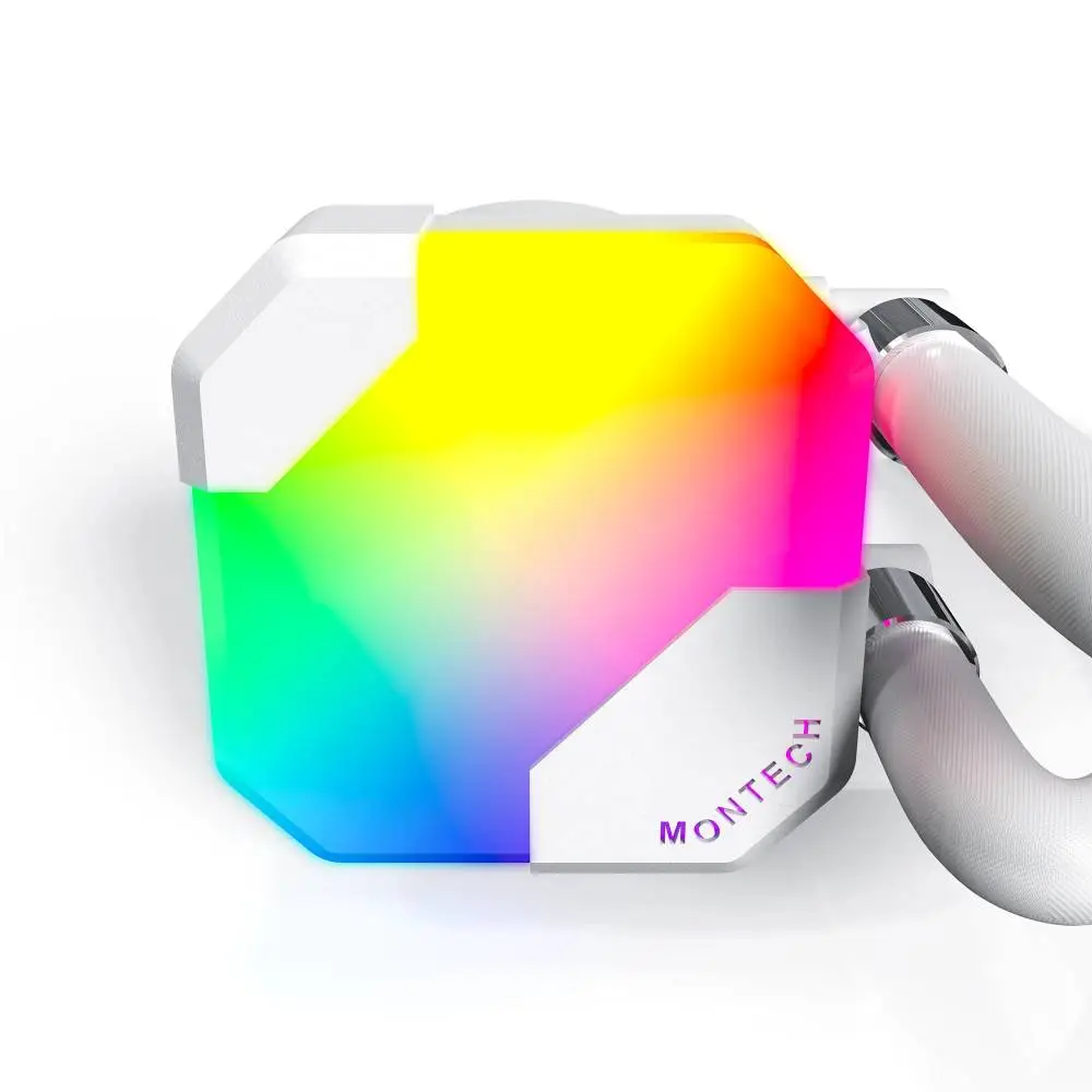 Водно охлаждане за процесор Montech Hyper Flow ARGB 240 CPU Liquid Cooler White