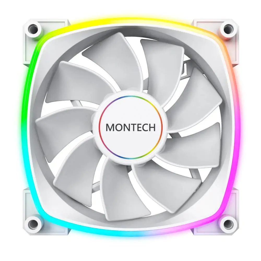 Вентилатор Montech RX140 PWM REVERSE Fan 140mm ARGB White