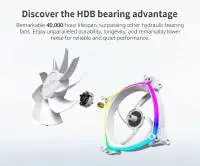 Вентилатор Montech RX120 PWM REVERSE Fan 120mm ARGB White