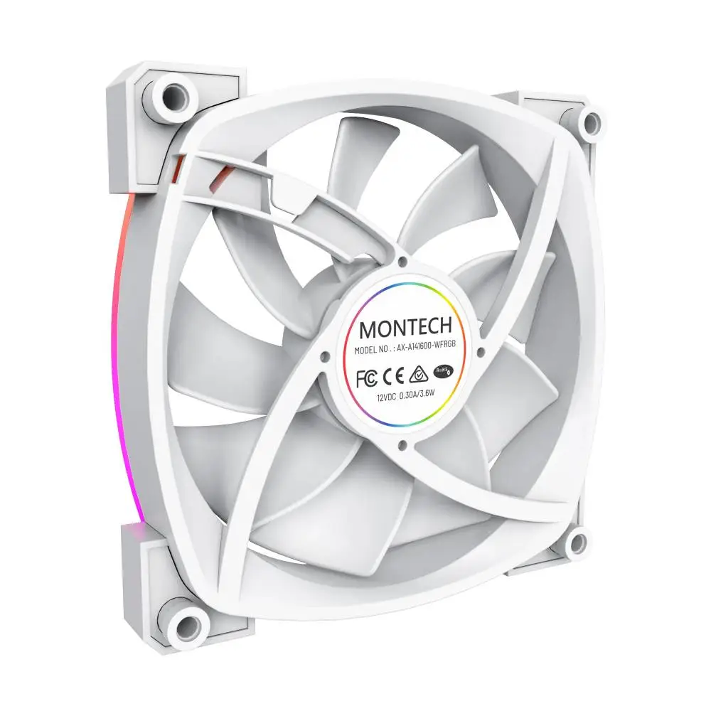 Вентилатор Montech AX140 PWM Fan 140mm ARGB White