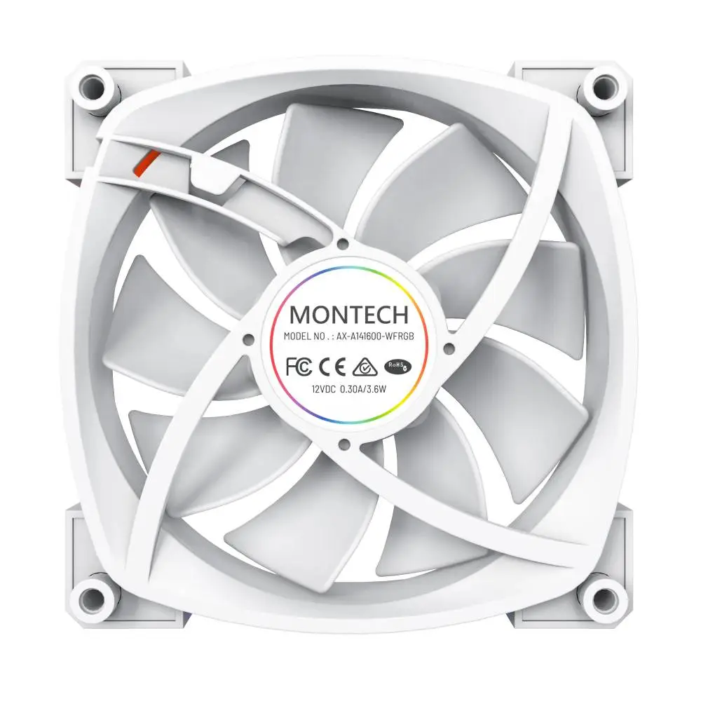Вентилатор Montech AX140 PWM Fan 140mm ARGB White